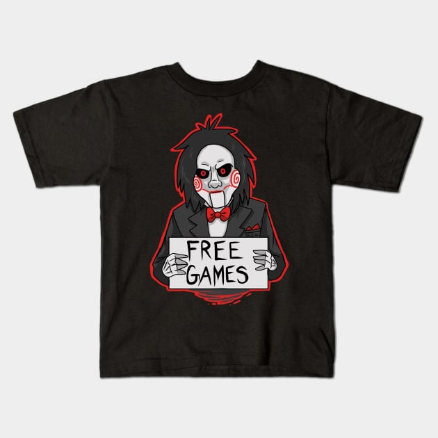 Free Games Billy Jigsaw Kids T-Shirt by Bat13SJx